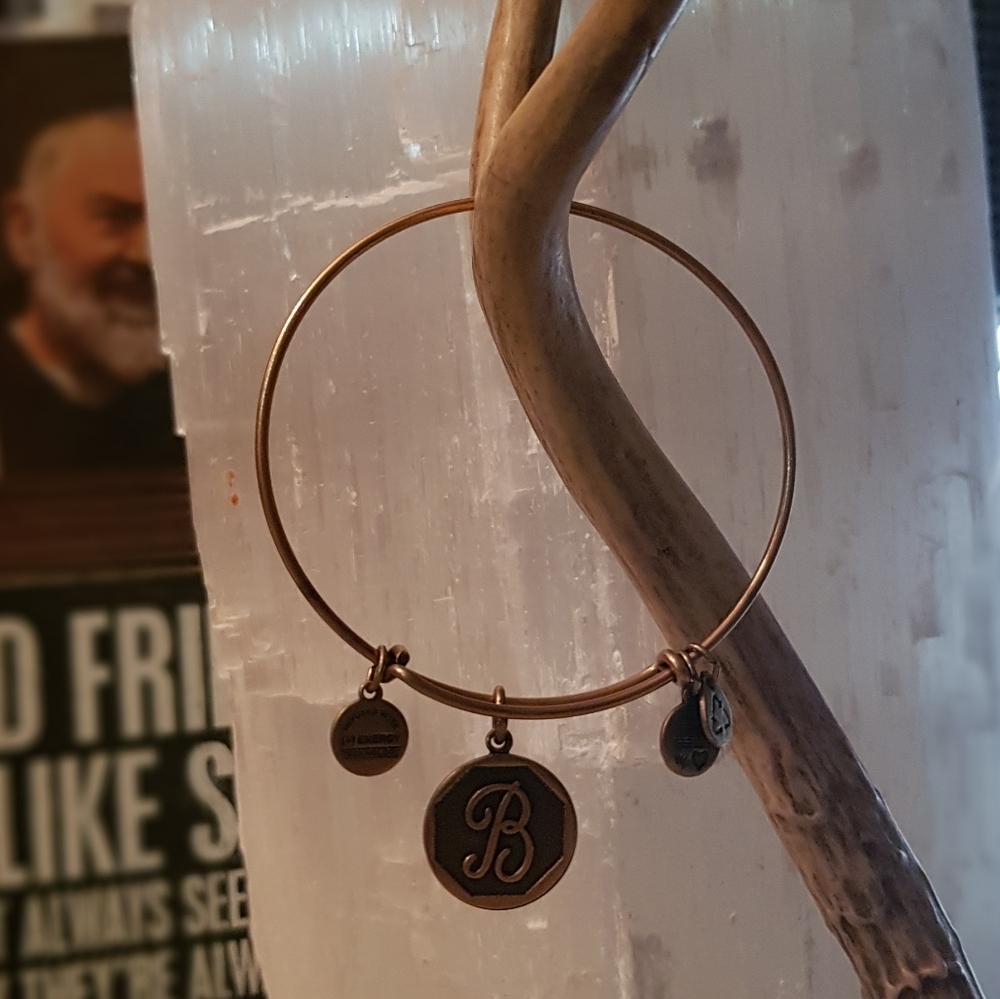 Alex and Ani "B" inital bangle bracelet
